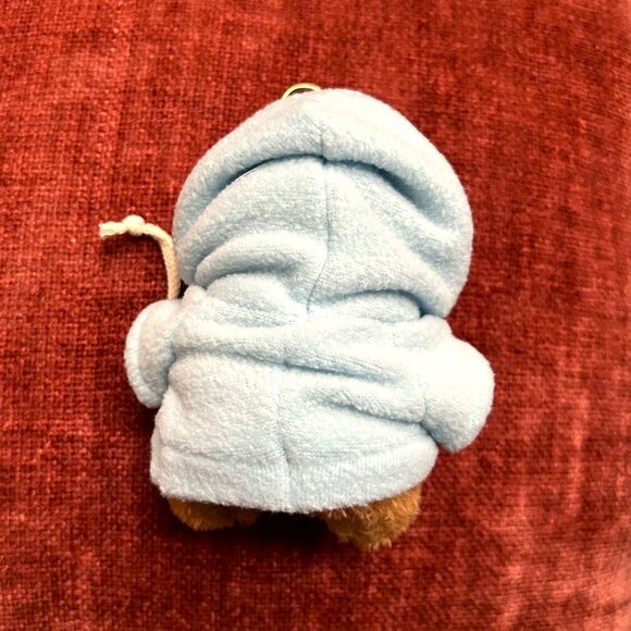TEDDY BEAR HOODIE Bag Charm Tan and Blue 🧸 - Picture 6 of 7